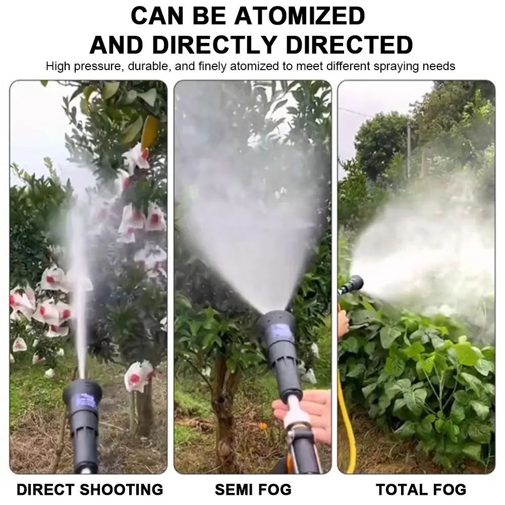 Agricultural Spray Gun Stainless Steel Fruit Tree Spray Gun Portable Water Sprayer for Pesticide Applications Watering Plants