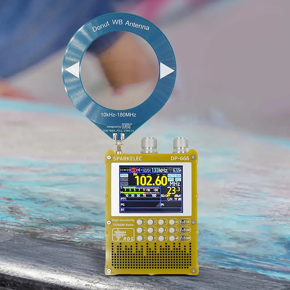 DP-666 TEF6686 High Sensitivity Full Band FM AM Short Wave Radio with LCD Display DSP Full Band Portable Radio