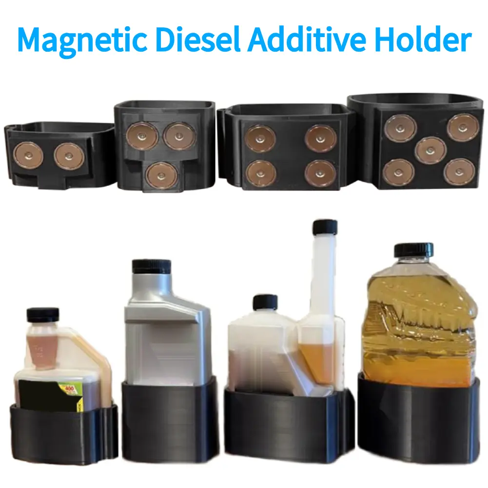 Diesel Additive Caddy with Screws Diesel Oil Additive Hanger Leak-Proof Oil Additive Bottles Organizer for Automotive Storage