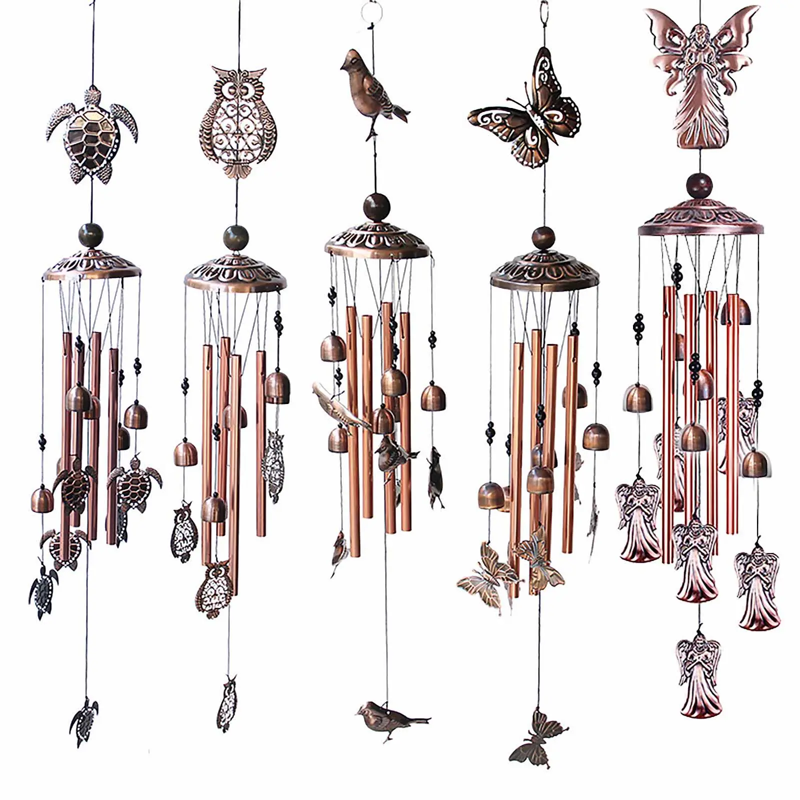 Animal Wind Chime Outdoor, Wind Bell Tubes, for Home, Patio, Porch, Garden, Yard