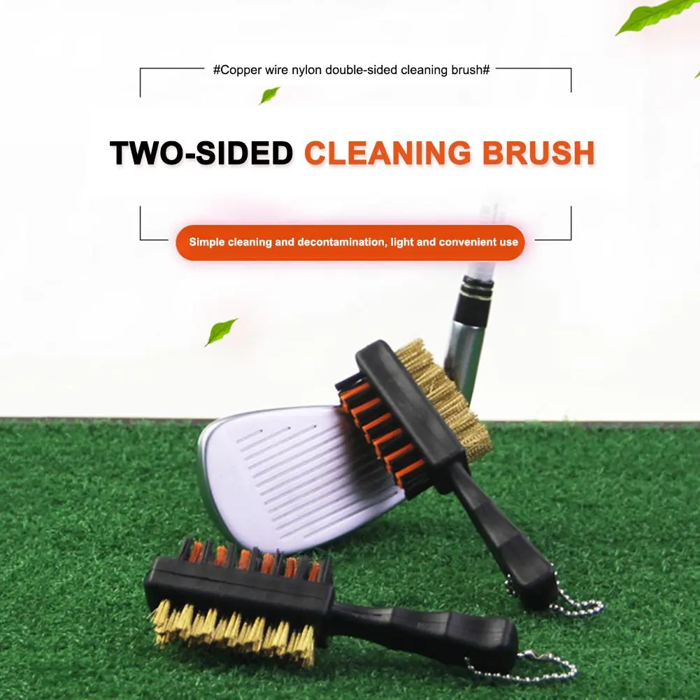 3-10PCS Double Sided Golf Club Brush Portable Golf Club Cleaning Brush Rustproof Golf Club Groove Cleaner Brush for Golf Sports