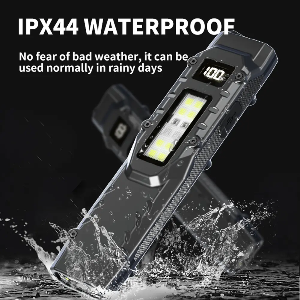 LED Ultra Slim Flashlight with Pen Clip Mini Camping Light 1200LM Portable Pocket Flashlight 1000mAh for Camping Fishing Walking