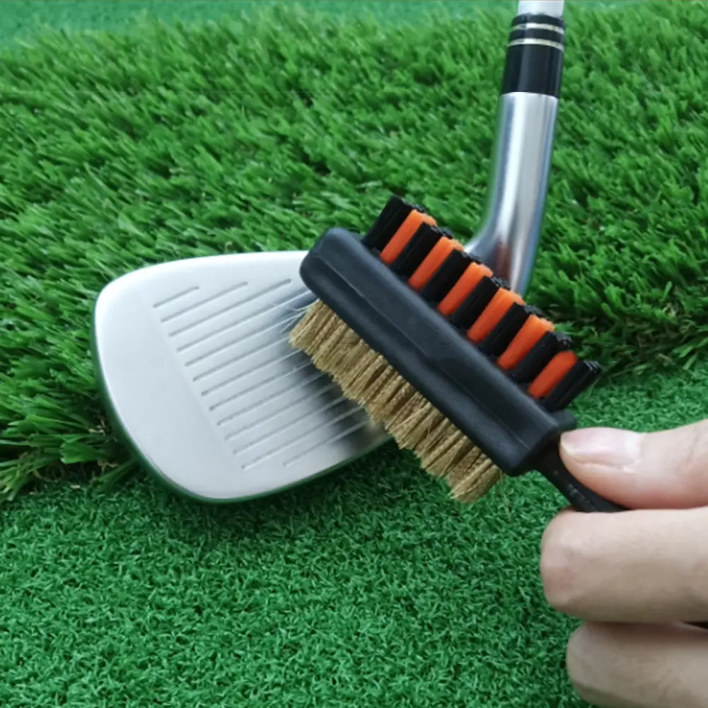 3-10PCS Double Sided Golf Club Brush Portable Golf Club Cleaning Brush Rustproof Golf Club Groove Cleaner Brush for Golf Sports