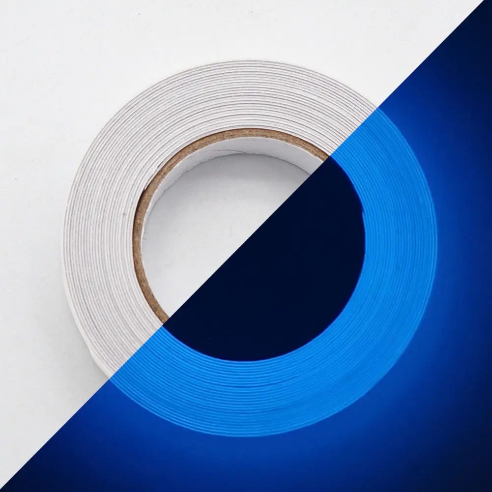 8-20PCS 1cmx300cm Glow in The Dark Tape Luminous Tape Sticker Waterproof High Visibility Decor for Theatres Staged & Dark Areas