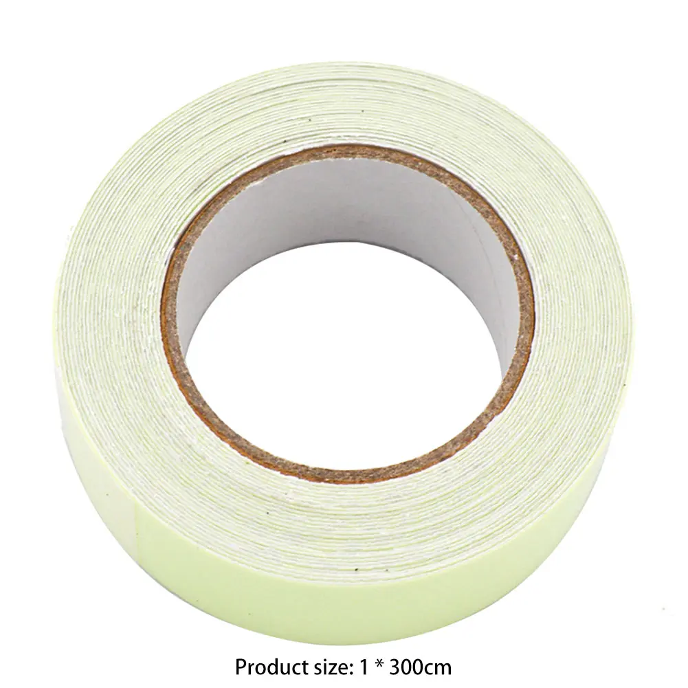 8-20PCS 1cmx300cm Glow in The Dark Tape Luminous Tape Sticker Waterproof High Visibility Decor for Theatres Staged & Dark Areas