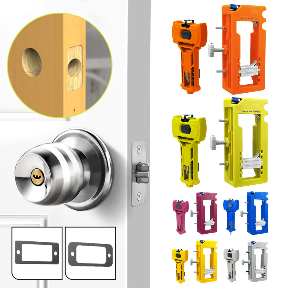 Door Hinge Installation Kit/Mortiser Template Door Hinge Mortiser Template Door Latch for Accurate Chiseling & Scoring