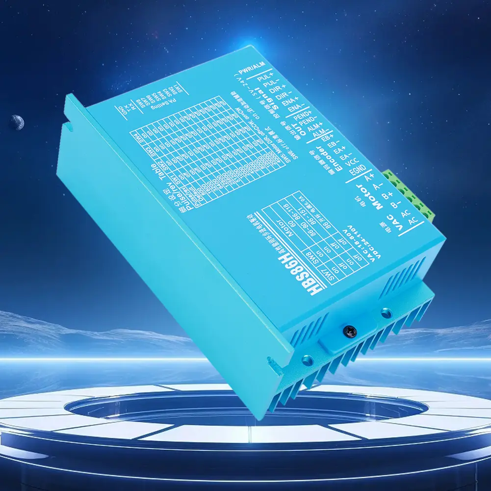 HBS86H Closed Loops Two-Phase Digital Stepper Driver with RS232 Port Stepper Motor Driver Motor Drive Replacement