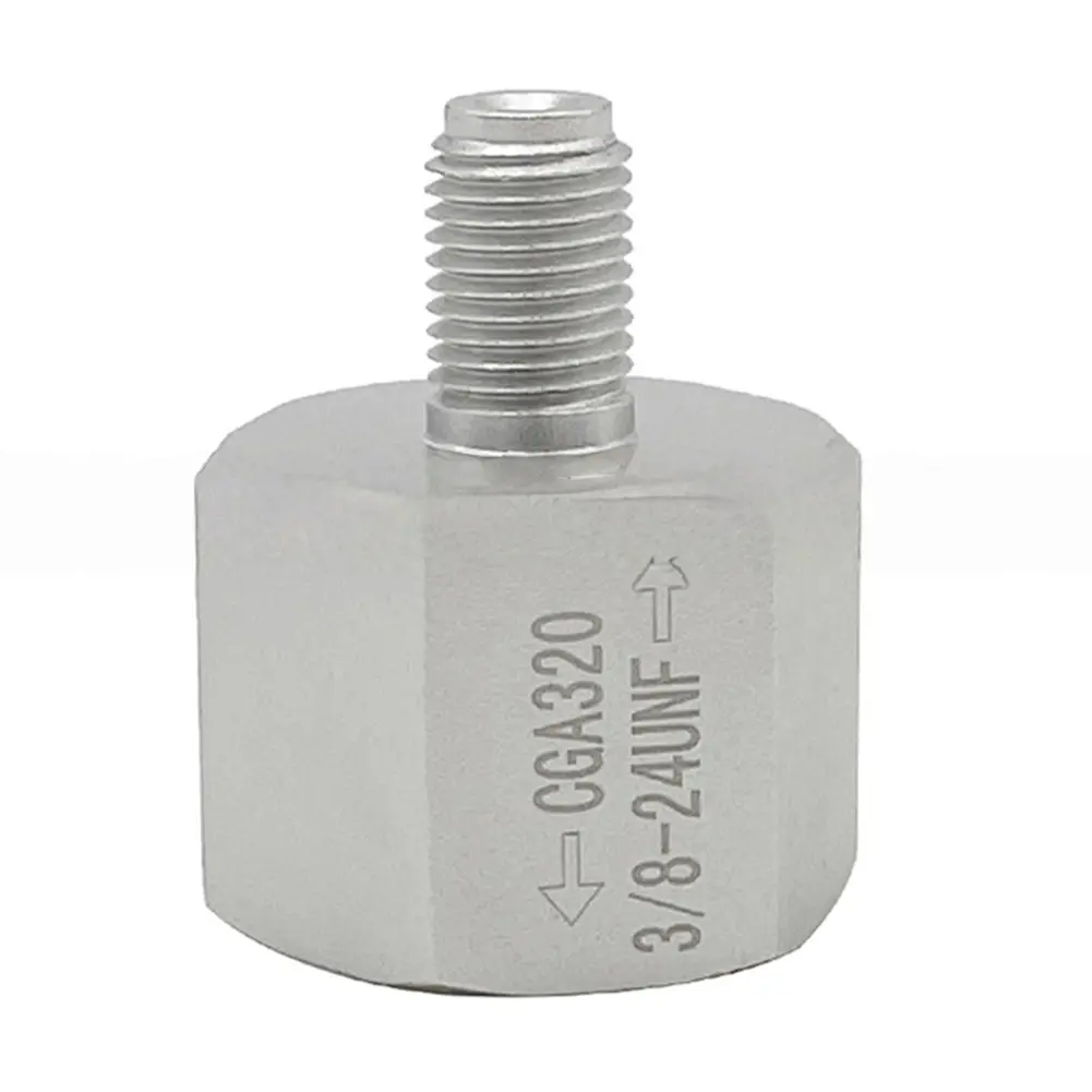 Cylinder Refill Adapter Quick Connect CO2 Refill Adapter CGA320 To 3/8UNF-24 Soda Cylinder Adapter Leakproof for Homebrew Beer