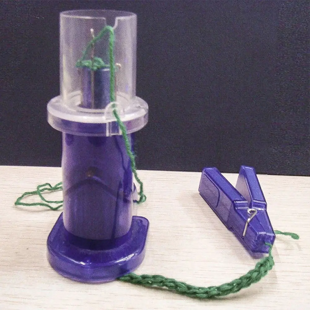 Hand-Operated Weaver Knitting Tool Household Mini Sewing Knitting Mill Machine Knitting Machine for DIY Knitting Spool Knitter