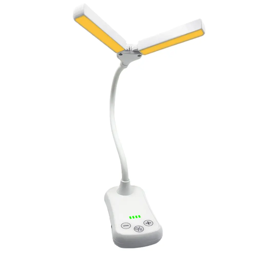 Charging Light Three-Button Touch Small Book Light Rechargeable Adjust Brightness 14 LED for Travel Bedroom Reading