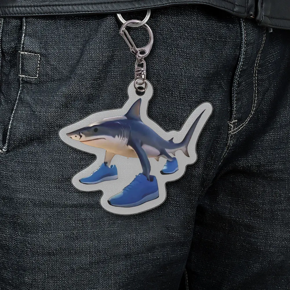 10-50PCS Creative Animals 2D Flat Acrylic Hanging Pendant Bag Charms Cartoon Pendant Fans Gift