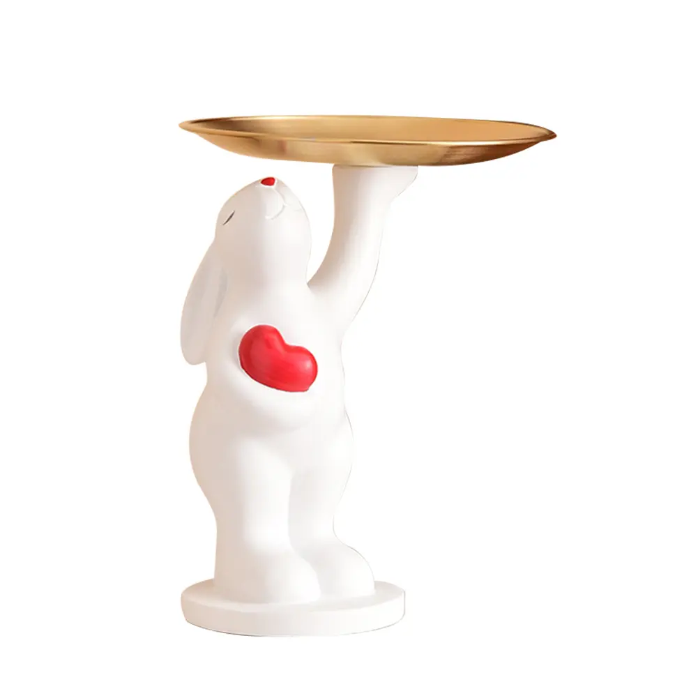 Polar Bear Key Holder Figurine Entrance Crafts Resin Desk Decoration Non-toxic Harmless Household Supplies for Study Coffee Shop