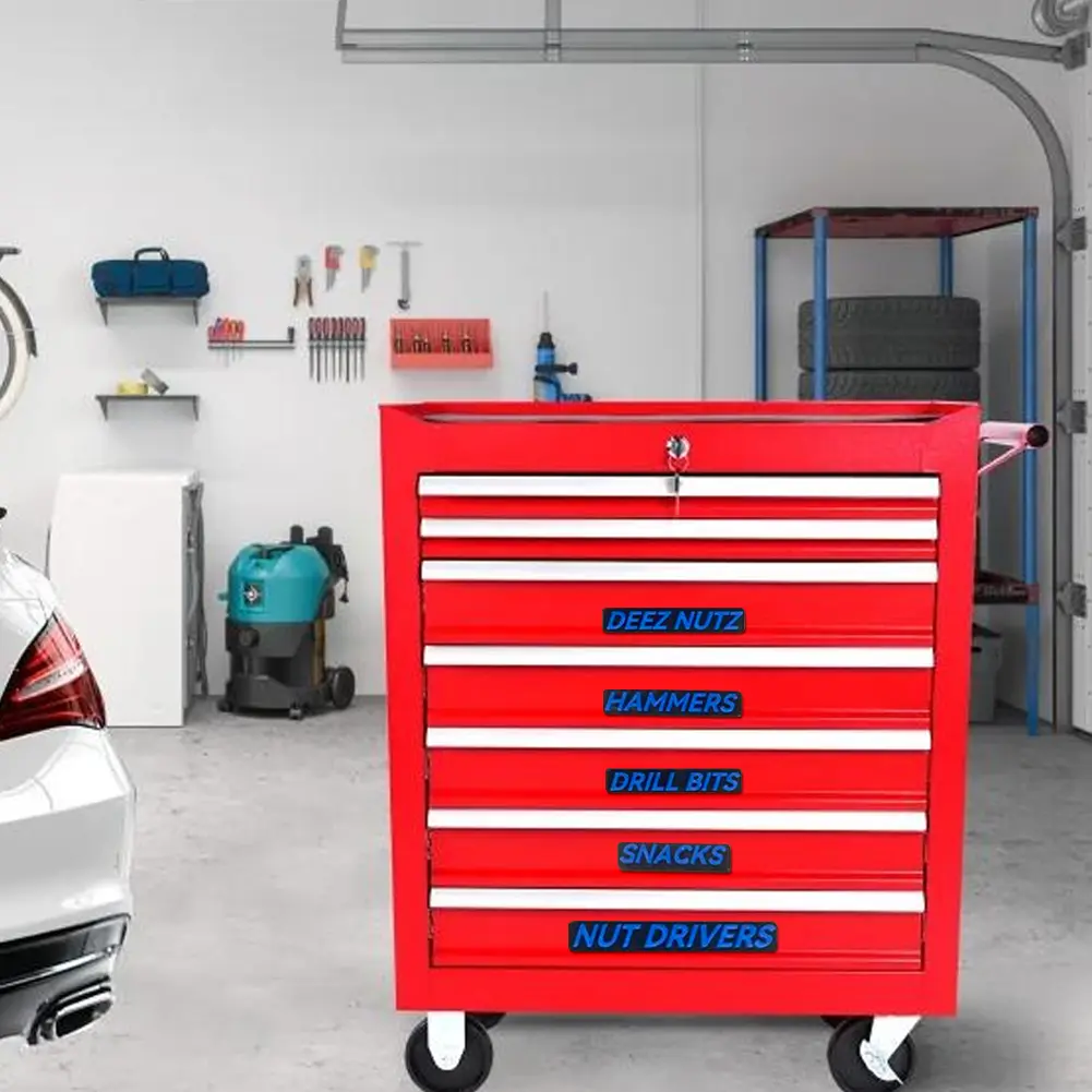 23PCS Magnetic Mini Reusable Toolbox Drawers Organization Labels Easy To Read Printing Fits All Brands of Steel Tool Box Drawers