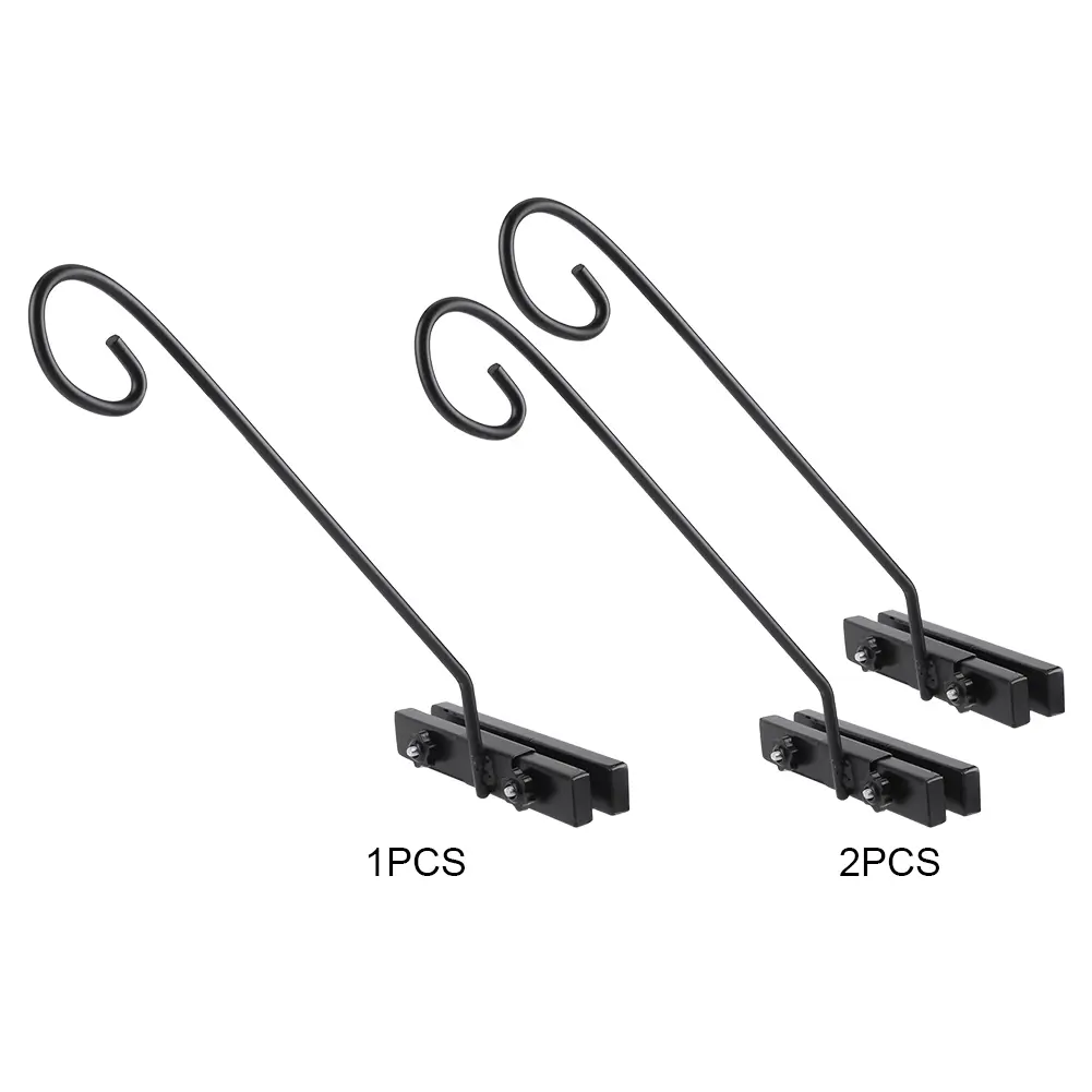 Deck Railing Plant Hanger Railing Hanging Hook Deck Shepherd Hook for Hanging Plants Bird Feeders Wind Chimes
