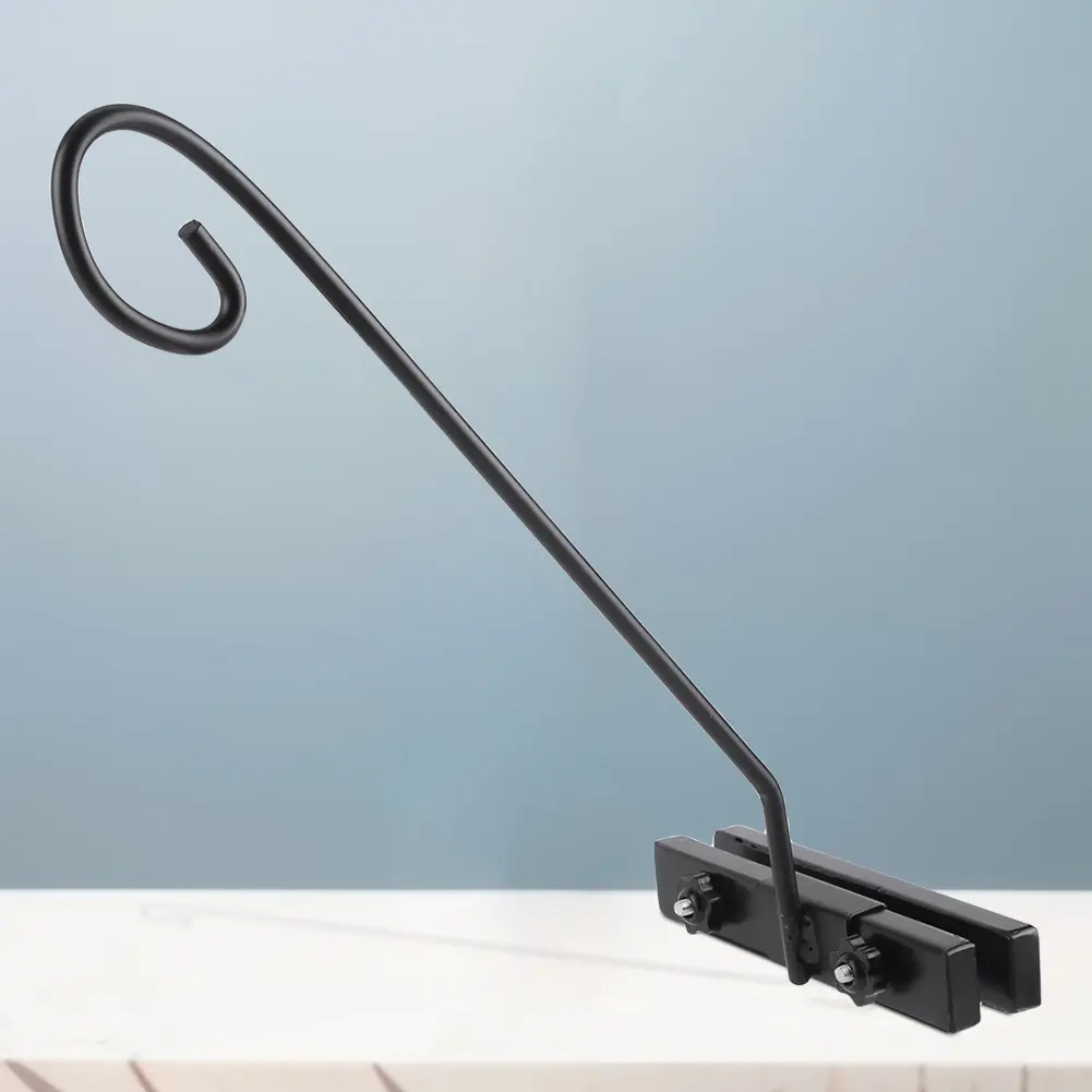 Deck Railing Plant Hanger Railing Hanging Hook Deck Shepherd Hook for Hanging Plants Bird Feeders Wind Chimes