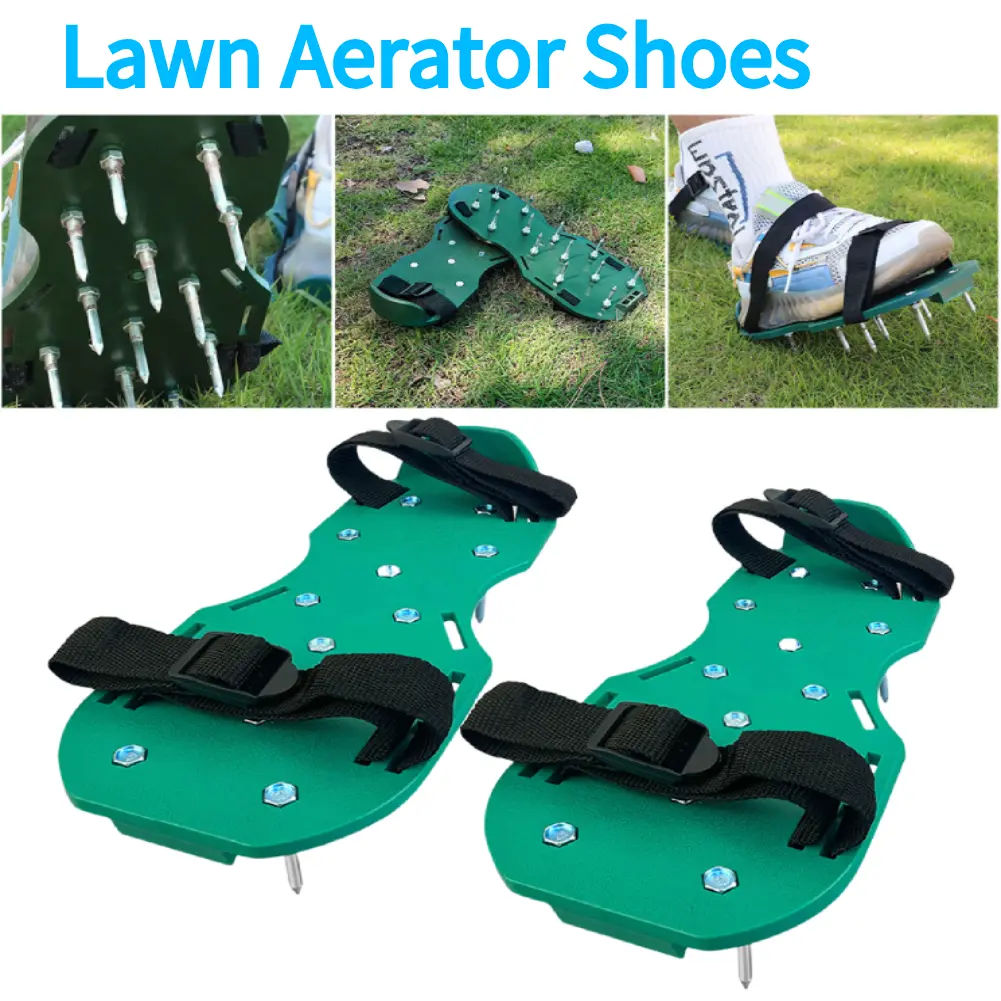 Lawn Aerator Shoes Gardening Shoes Garden Spike Shoes Grass Aeration Shoes for Epoxy Floor Lawn Yard Patio Garden