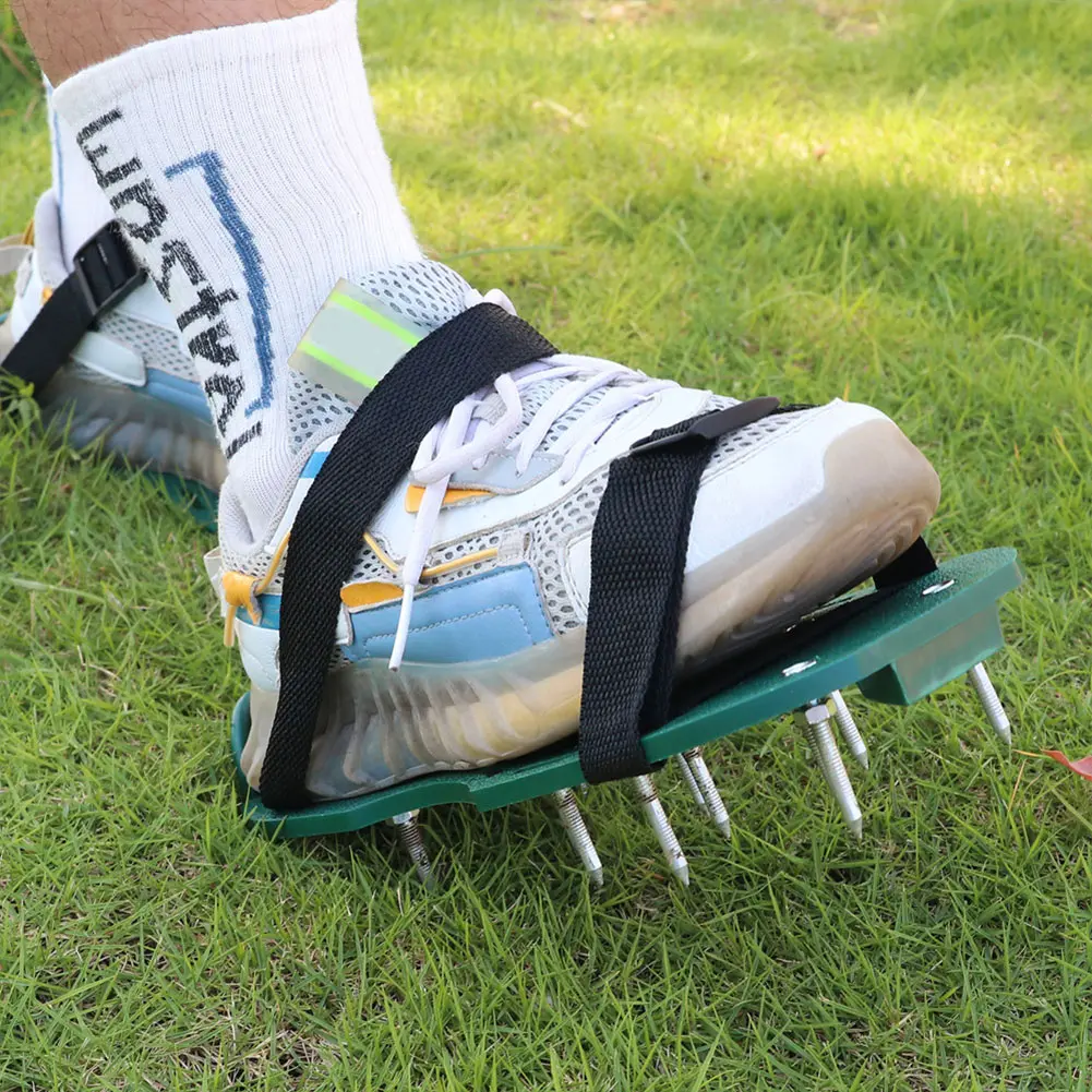 Lawn Aerator Shoes Gardening Shoes Garden Spike Shoes Grass Aeration Shoes for Epoxy Floor Lawn Yard Patio Garden