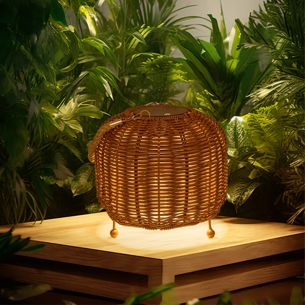 Solar Lantern Decorative Solar Powered Table Lamp IP65 Waterproof Outdoor Hanging Lamp for Garden Patio Yard