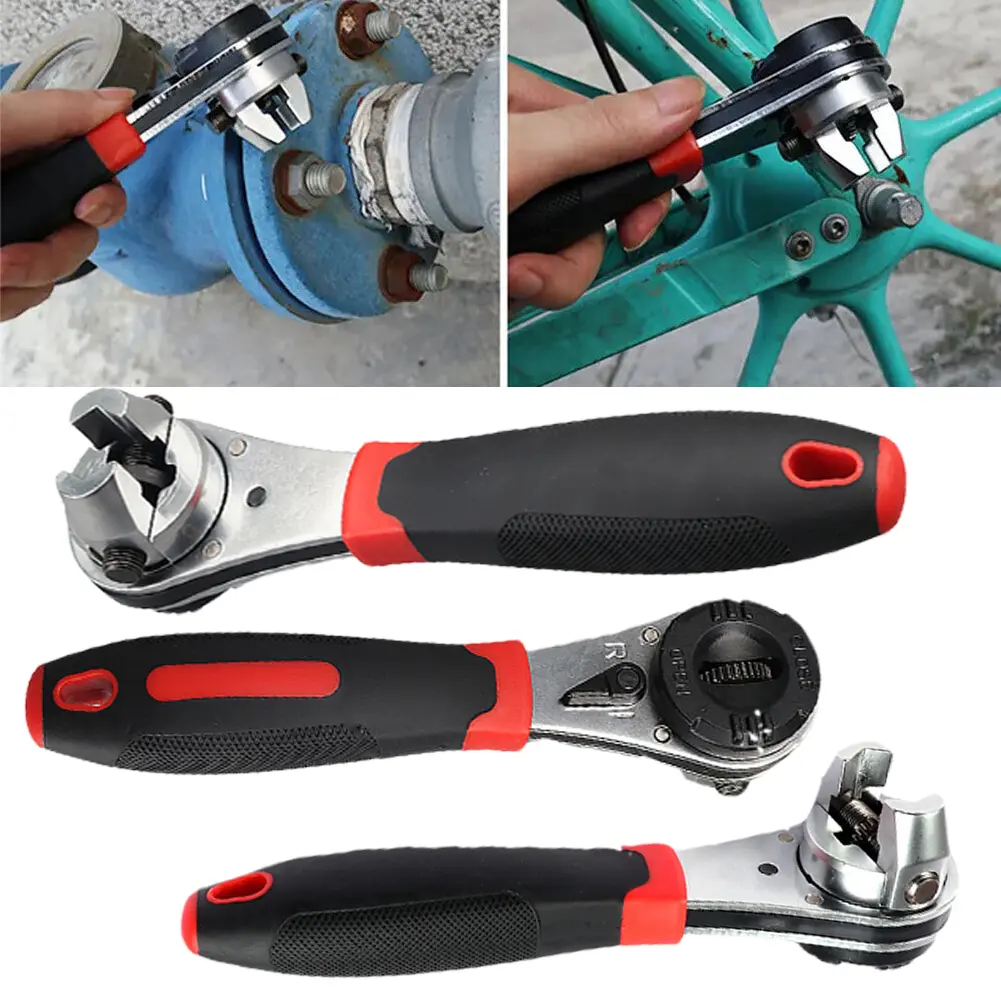 6-22MM Adjustable Universal Socket Wrench Adjustable Wrench Rust Corrosion Protection Quick Release for Repairing Car Motorcycle