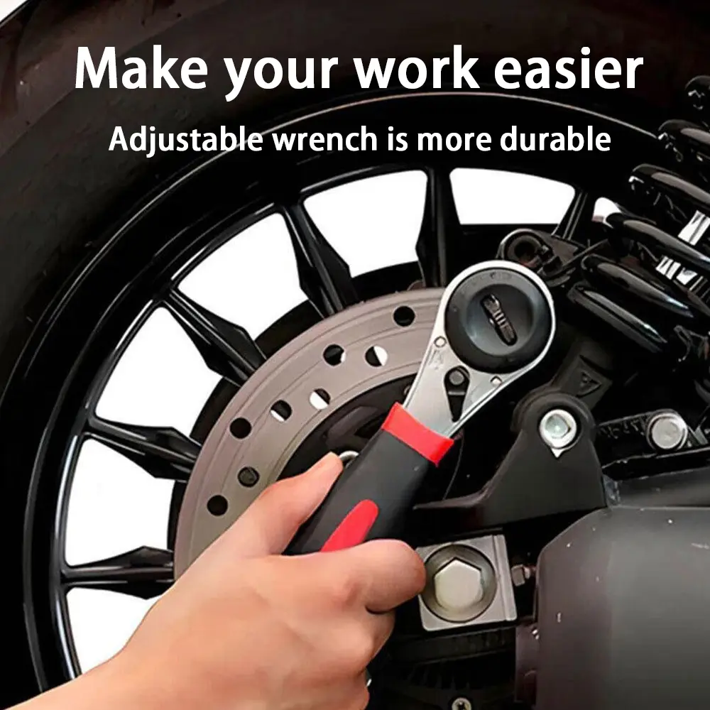 6-22MM Adjustable Universal Socket Wrench Adjustable Wrench Rust Corrosion Protection Quick Release for Repairing Car Motorcycle