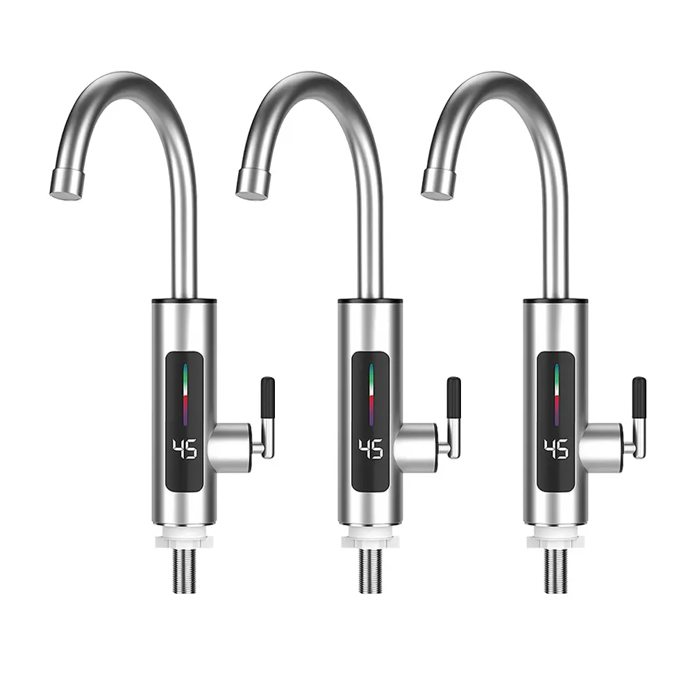 3000W Kitchen Instant Heating Faucet 360 Degree Rotation Electric Hot Water Heater Faucet Fast Heating Tap for Kitchen Bathroom