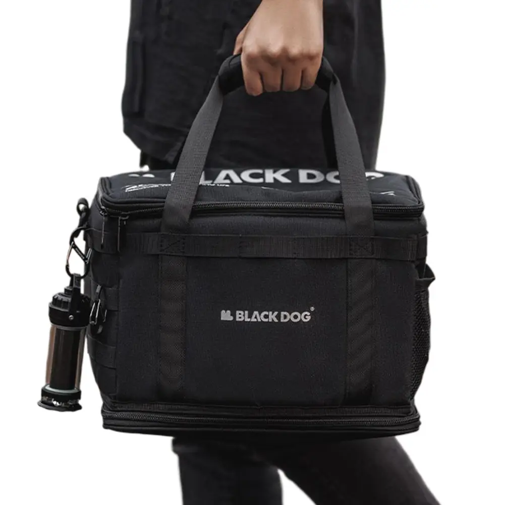 15L Camping Storage Bag Adjustable Partition Outdoor Gear Storage Bag Portable Sundries Bag for Outdoor Camping Travel Picnic
