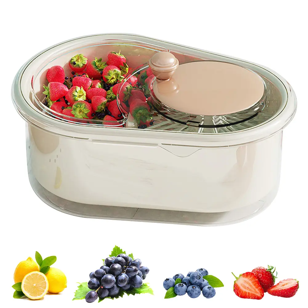 Salad Spinner Manual Fruit Washer Vegetables Fruits Wash Bowl Kitchen Cleaning Drainer Basket for Kitchen