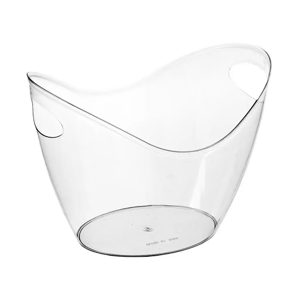 Drink Bucket 3.5Liter Ice Cube Container with Handle Ice Storage Tub for Wine Champagne Beer