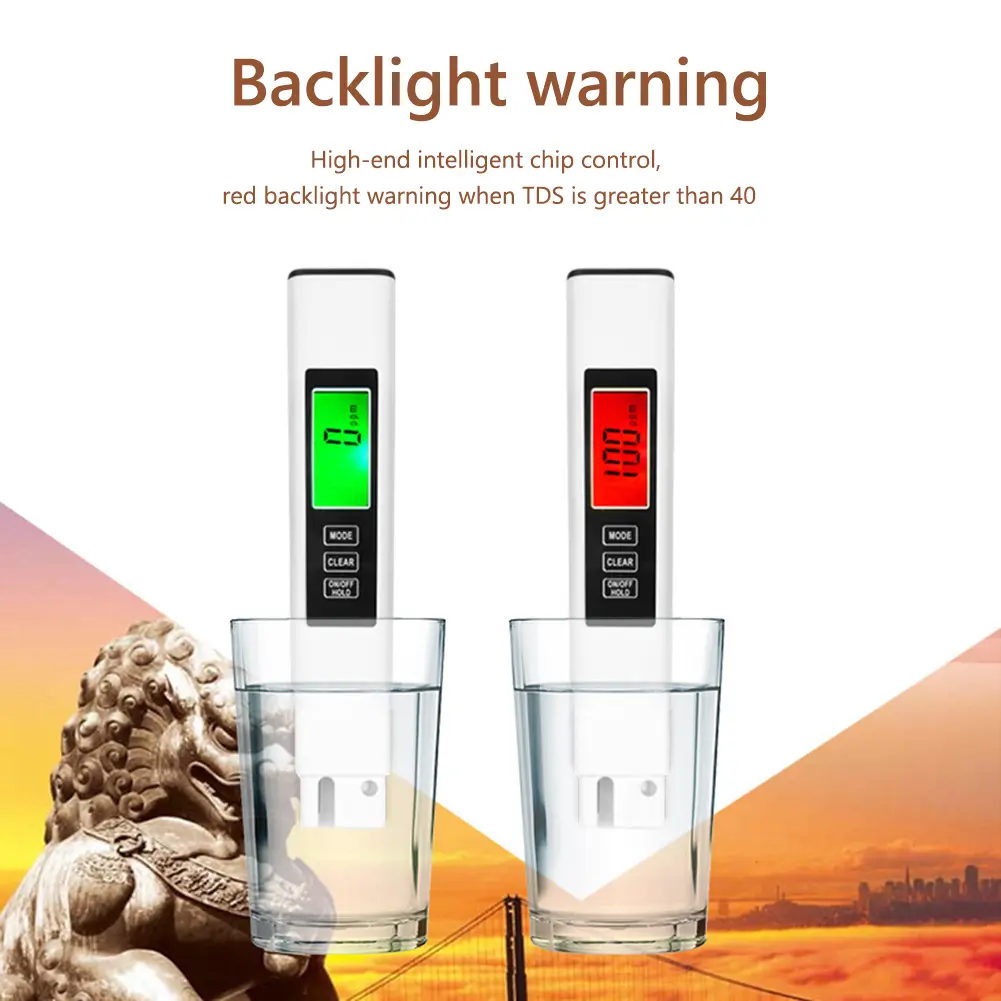 1-5PCS 4-in-1 Digital Water Quality Tester TDS Meter EC Meter & Temperature Meter for Drinking Water/Aquariums/Hydroponics/Pools