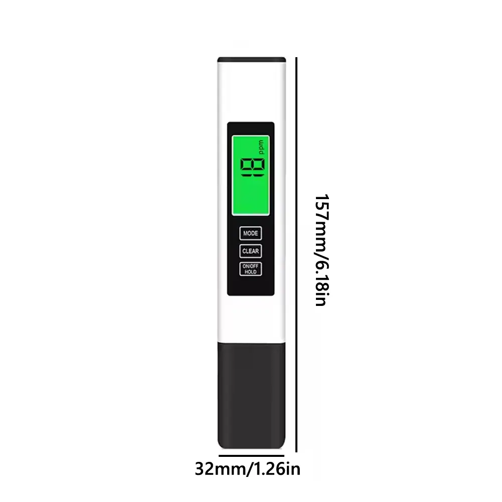1-5PCS 4-in-1 Digital Water Quality Tester TDS Meter EC Meter & Temperature Meter for Drinking Water/Aquariums/Hydroponics/Pools