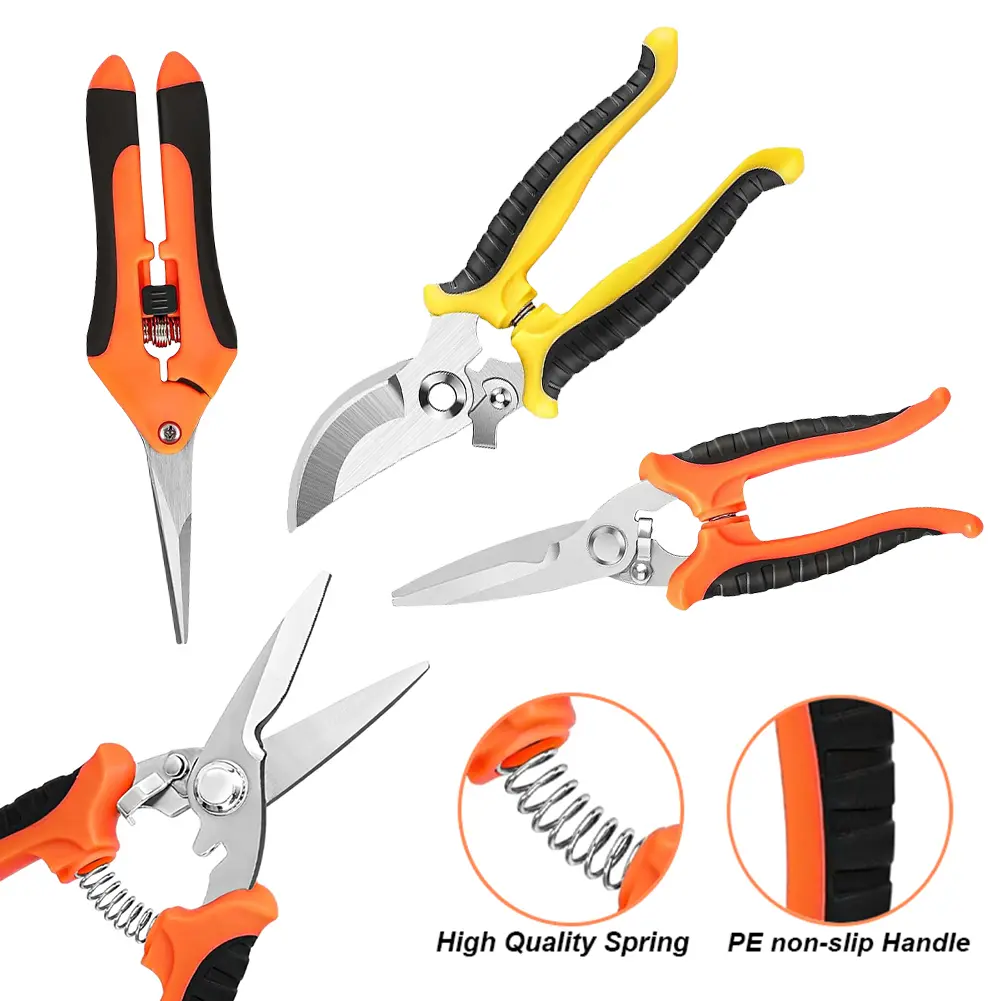 3PCS Flower Clippers Multifunction Handheld Clippers Garden Pruning Shears for Harvesting Picking Indoor Outdoor Greenhouse