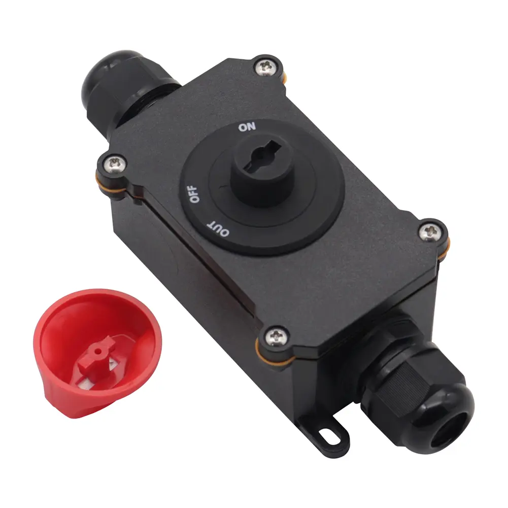 150A Battery Disconnect Switch IP66 Waterproof Universal Inline Cord Switch DC 32V On-Off Rocker Switch for Vehicle