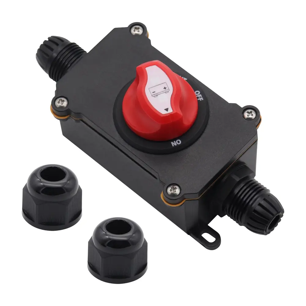 150A Battery Disconnect Switch IP66 Waterproof Universal Inline Cord Switch DC 32V On-Off Rocker Switch for Vehicle