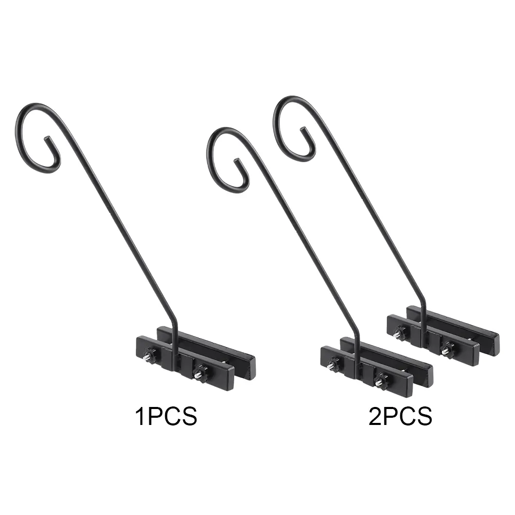 1/2pcs Fence Hooks Indoor/Outdoor Use Heavy Duty Fence Deck Hook Rail for Hanging Bird Feeders Plants