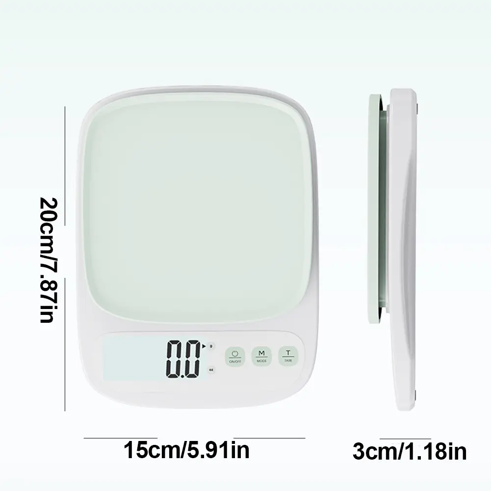 10KG/1G Digital Food Scale High Accuracy Electronic Kitchen Scale LED Display Food Scale Tare Function for Cooking Baking