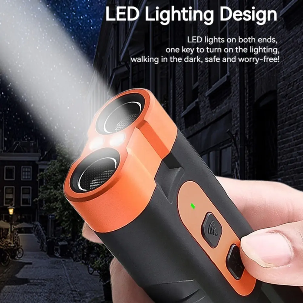 Ultrasonic Dog Repeller Rechargeable Dog Bark Deterrent Device with LED Flashlight Anti Barking Device Safe for Dogs
