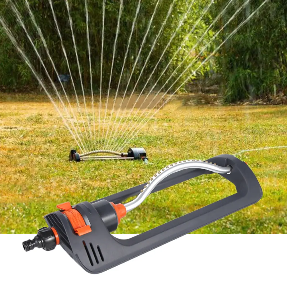 Irrigation Sprinkler System Oscillating 4 Modes Water Sprayer with 19 Hole Nozzle for Site Cooling/Lawn/Agricultural Irrigation