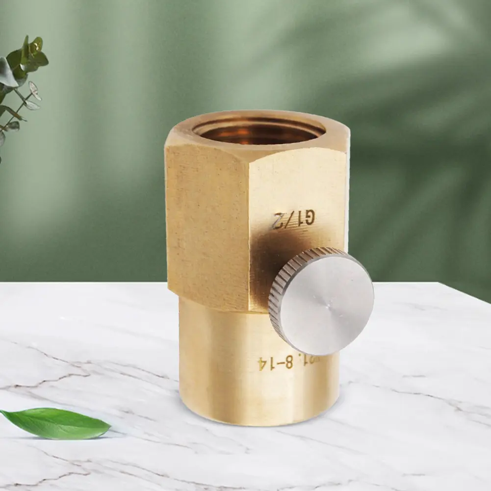Homemade Beer Barrel Regulator Quick Connect Converter Adapter G1/2 To W21.8-14 CO2 Soda Water Adapter Converter for Soda Bottle
