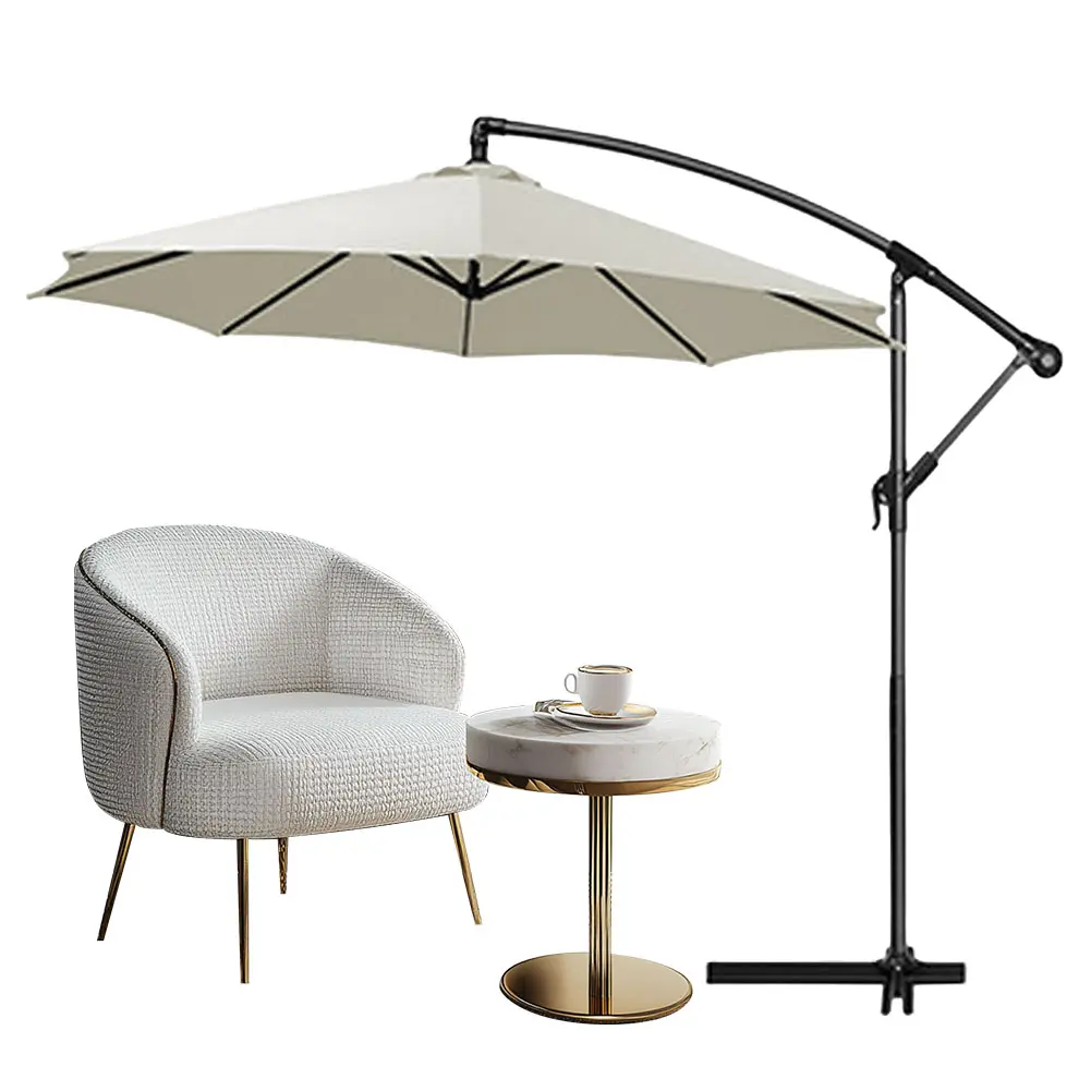 10 Ft 6 Ribs Patio Umbrella Replacement Canopy Waterproof Umbrella Canopy Replacement UV Resistant for Outdoor Use