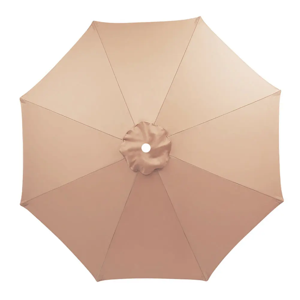 10 Ft 6 Ribs Patio Umbrella Replacement Canopy Waterproof Umbrella Canopy Replacement UV Resistant for Outdoor Use