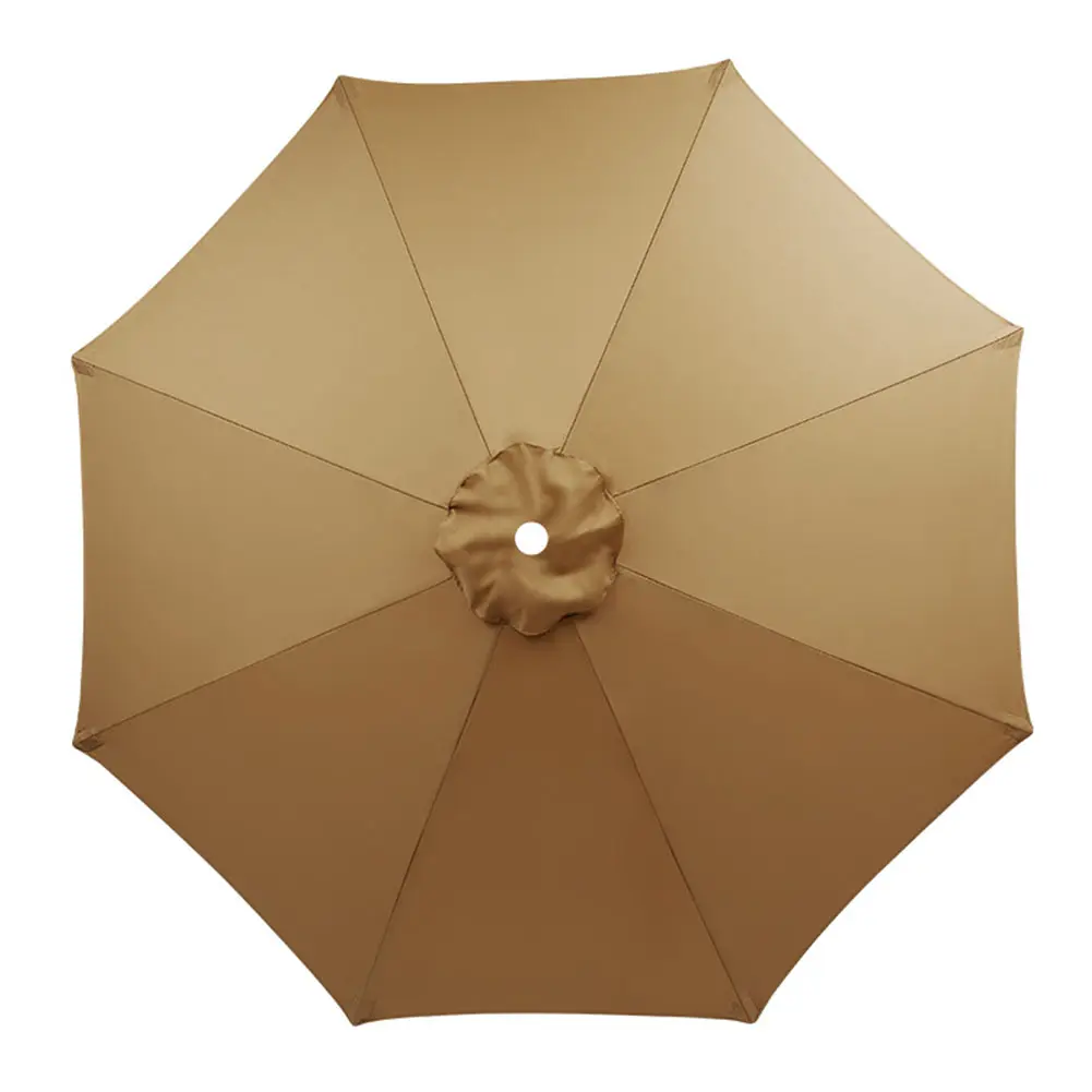 10 Ft 6 Ribs Patio Umbrella Replacement Canopy Waterproof Umbrella Canopy Replacement UV Resistant for Outdoor Use