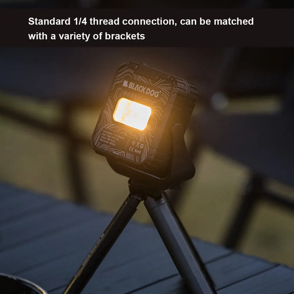 Portable Tent Lamp USB Charging Camping Flashlight IPX5 Waterproof Atmosphere Lantern 4-Level Stepless Dimming for Power Outages