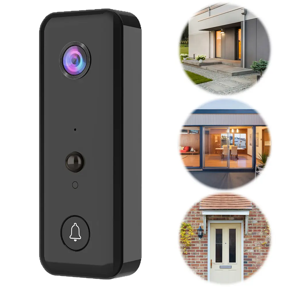 Video Doorbell Camera 2-Way Audio Wireless Video Doorbell PIR Motion Detection for Home Office