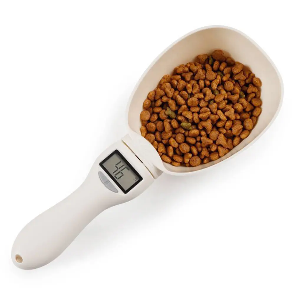 Pet Measuring Bowl Digital Weighing Spoon Electronic With LED Display Dogs Cat Kitchen Baking Scale Cups Feeding Tools