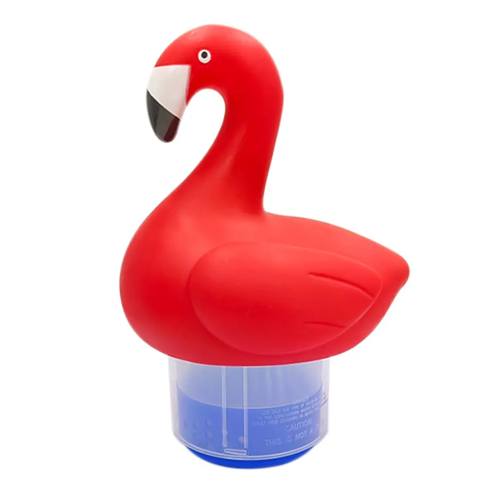 Inflatable Flamingo Floater PVC Chlorine Floating Water Cleaner Flamingo Floating Chlorinator for Purify Swimming Pool Water
