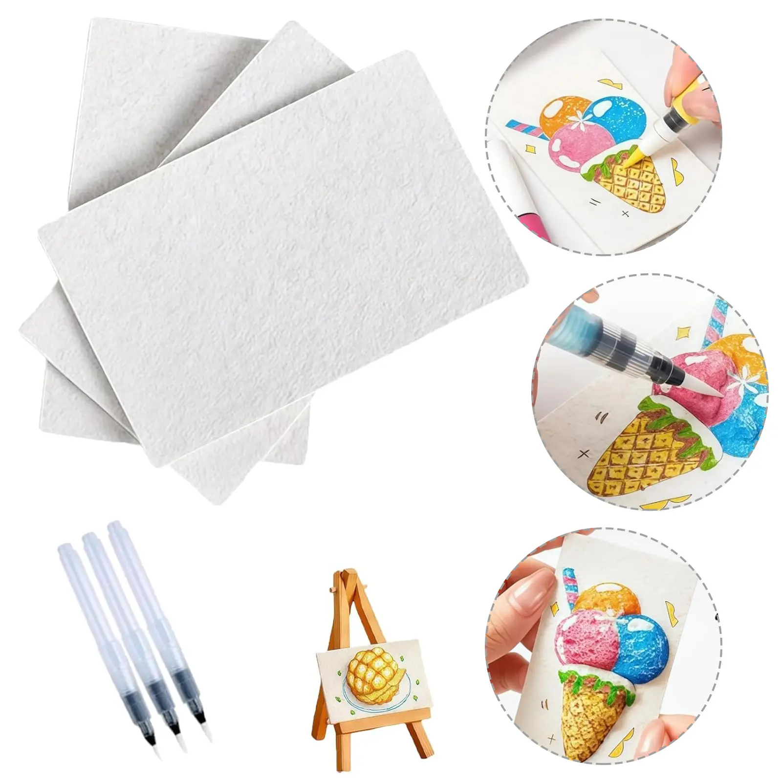Foam Texture Painting Paper Textured Abstract Painting Art Paper Magic Painting Paper 3D Blank Painting Paper for Kids