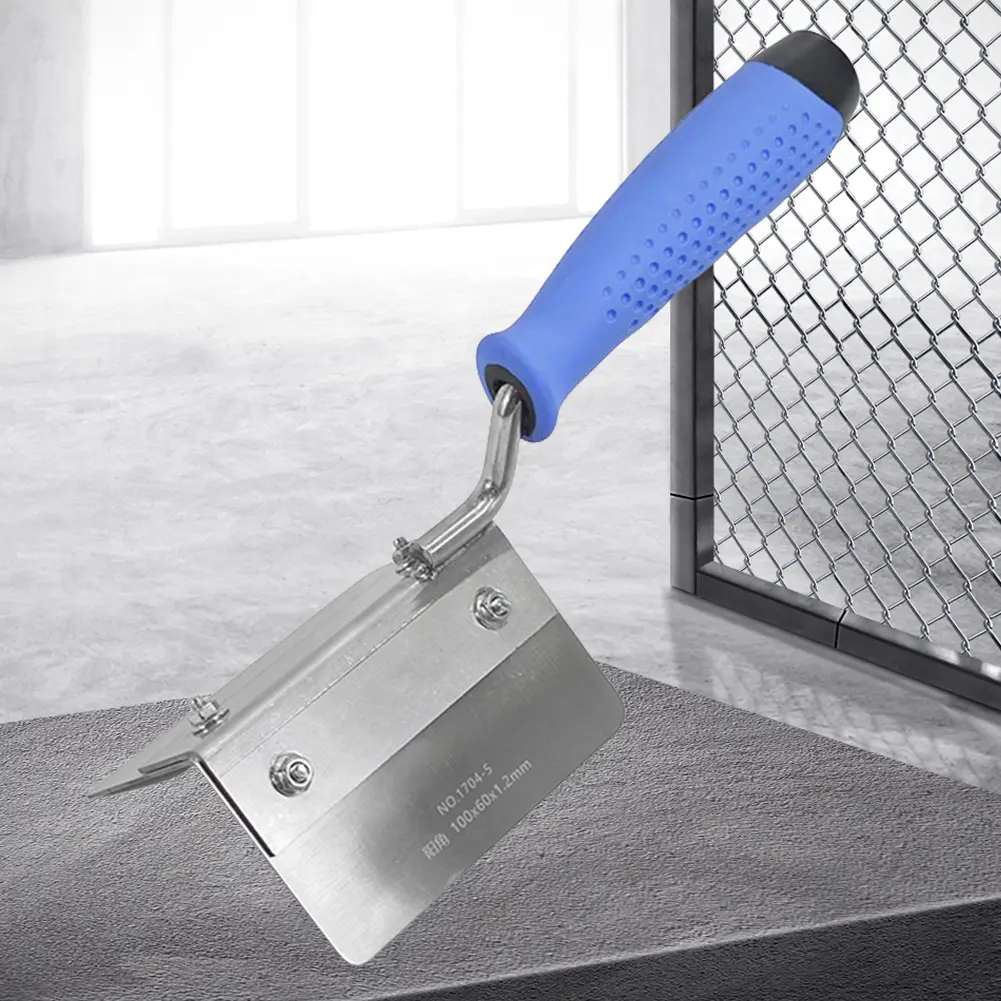 Stainless Steel Drywall Corner Trowel Internal/External Angle Corner Drywall Tool with Soft Grip Handle Corner Finishing Tools