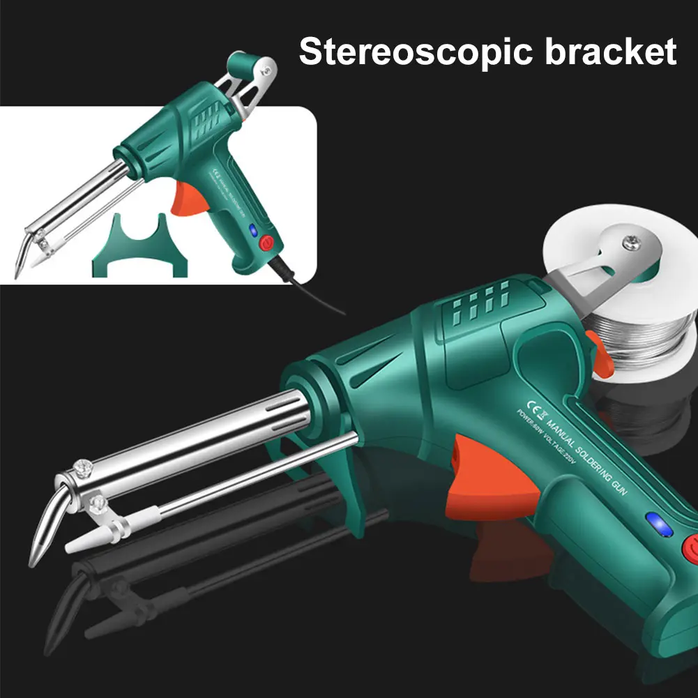 Soldering Iron Kit Solder Wire Desoldering Pump Tweezers Soldering Gun Kit Multi-Function Soldering Iron for Welding Repair