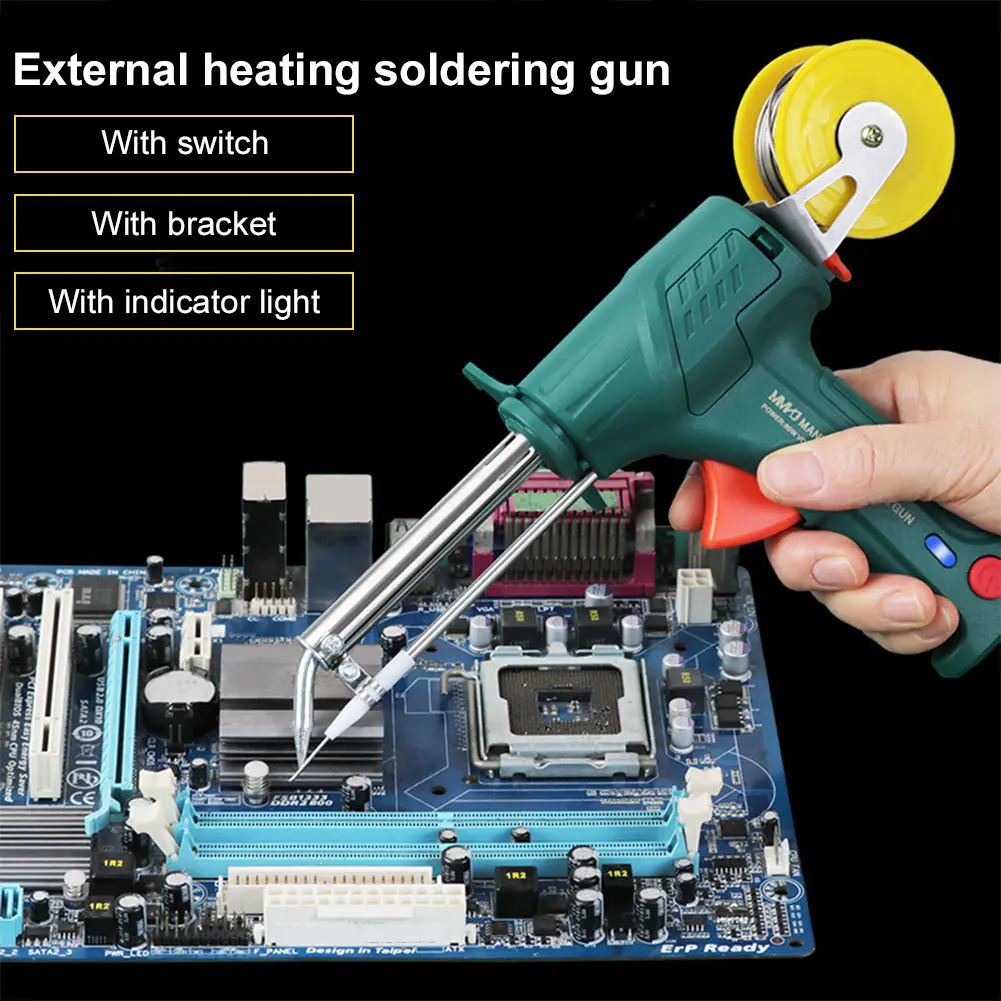 Soldering Iron Kit Solder Wire Desoldering Pump Tweezers Soldering Gun Kit Multi-Function Soldering Iron for Welding Repair