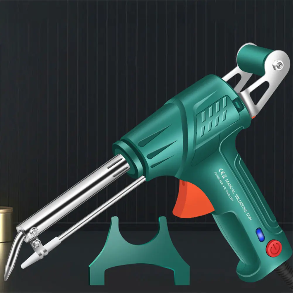 Soldering Iron Kit Solder Wire Desoldering Pump Tweezers Soldering Gun Kit Multi-Function Soldering Iron for Welding Repair